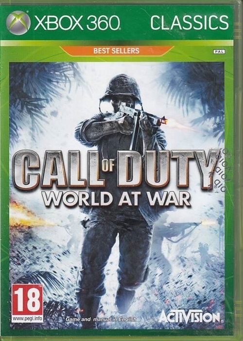 Call Of Duty World At War - Classics - XBOX 360 (B Grade) (Genbrug)